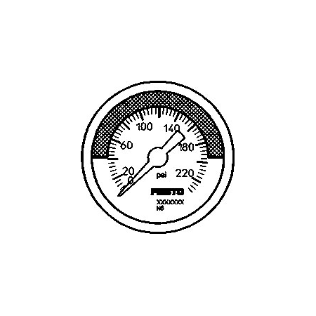 Festo Pressure Gauge MA-40-232-R1/8-PSI-E-RG MA-40-232-R1/8-PSI-E-RG